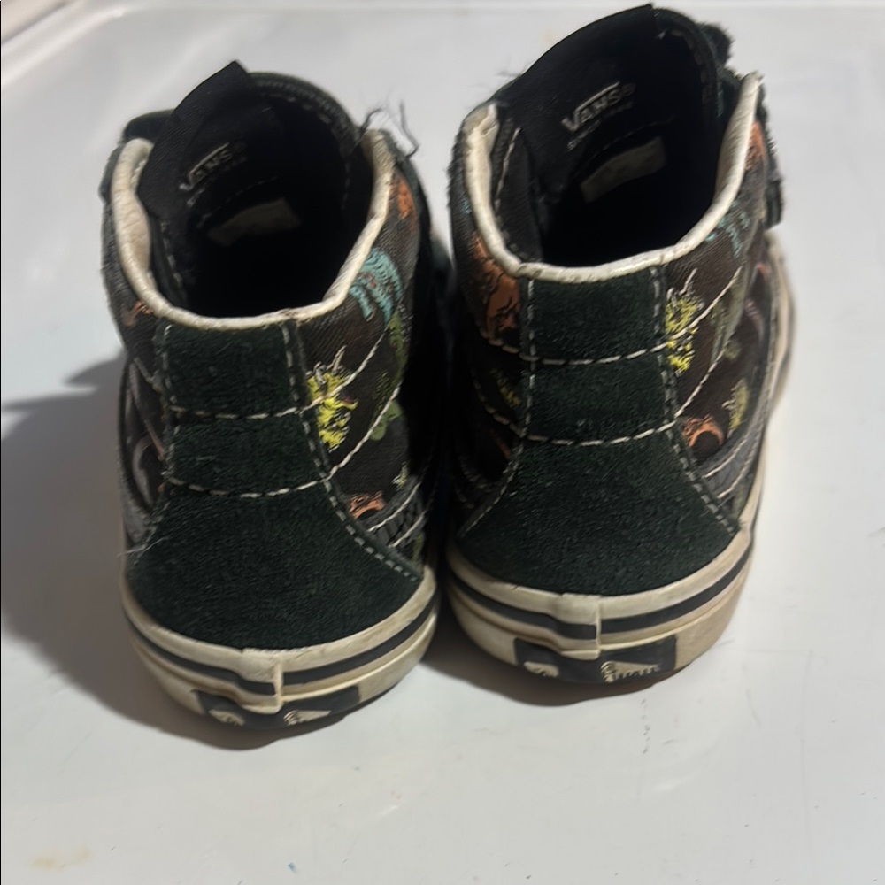 Vans Black High-Top Sneakers with Velcro Straps - Picture 3 of 4